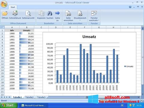 Screenshot Excel Viewer Windows 8