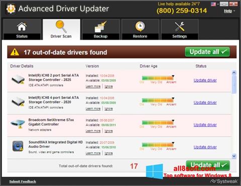 Screenshot Advanced Driver Updater Windows 8