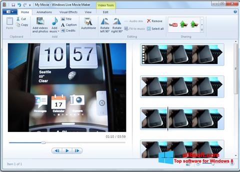 Screenshot Windows Live Movie Maker Windows 8
