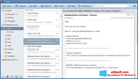 Screenshot FoxMail Windows 8