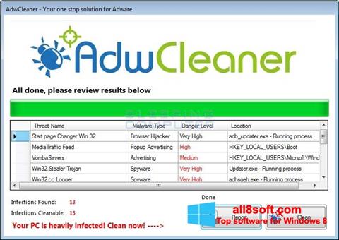 Screenshot AdwCleaner Windows 8