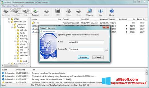 Screenshot Active File Recovery Windows 8