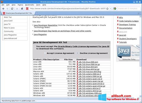 Screenshot Java SE Development Kit Windows 8