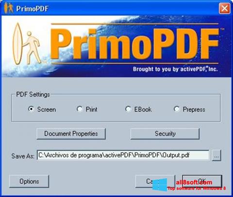 Screenshot PrimoPDF Windows 8