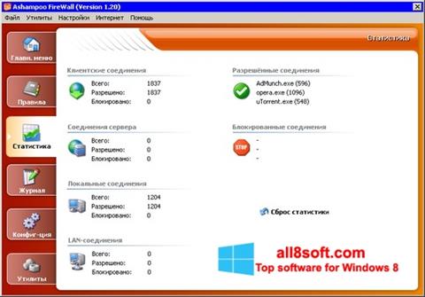Screenshot Ashampoo Firewall Windows 8