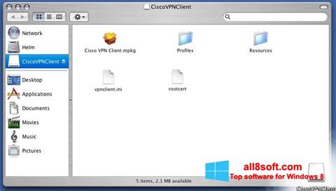 Screenshot Cisco VPN Client Windows 8