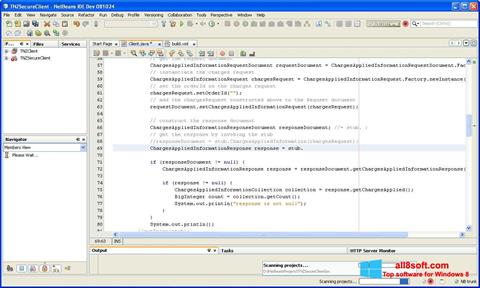 Screenshot NetBeans Windows 8