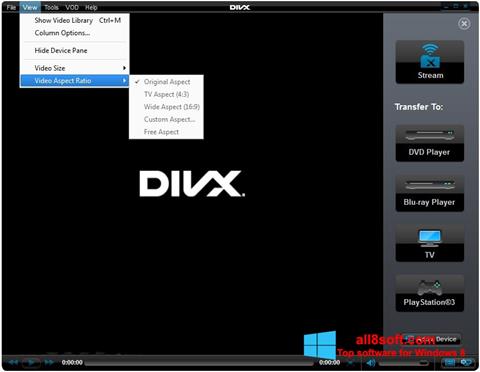 Screenshot DivX Player Windows 8
