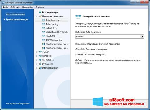 Screenshot Auslogics Internet Optimizer Windows 8