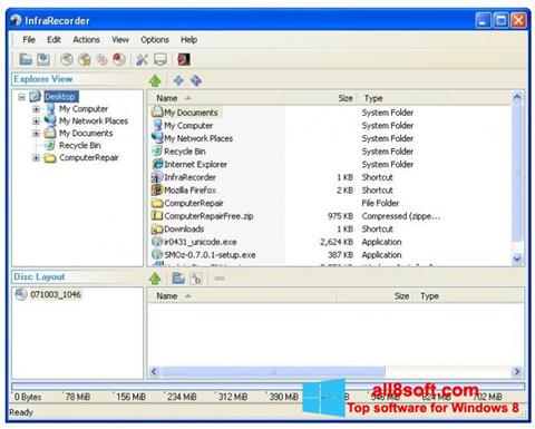 Screenshot InfraRecorder Windows 8