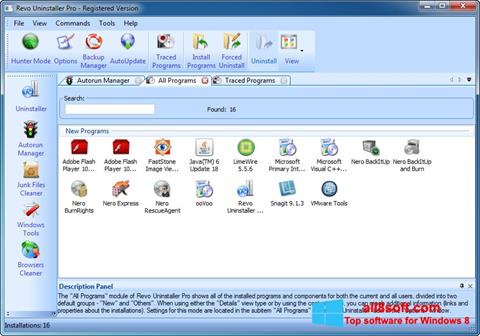 Screenshot Revo Uninstaller Windows 8