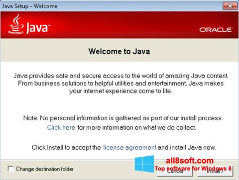 Screenshot Java Runtime Environment Windows 8