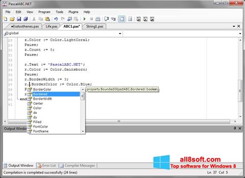 Screenshot Pascal ABC Windows 8