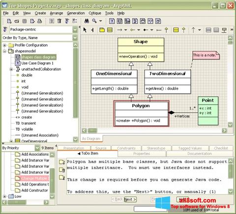 Screenshot ArgoUML Windows 8
