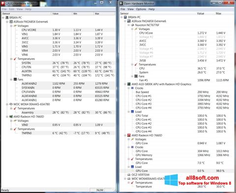Screenshot Open Hardware Monitor Windows 8